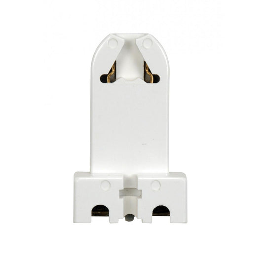 Satco 80-2025 Bi-Pin Lampholder Medium T8 / T12 Bulbs Screw Terminals G13 Base With Screw And Nut For Flush or Surface 660W 600V
