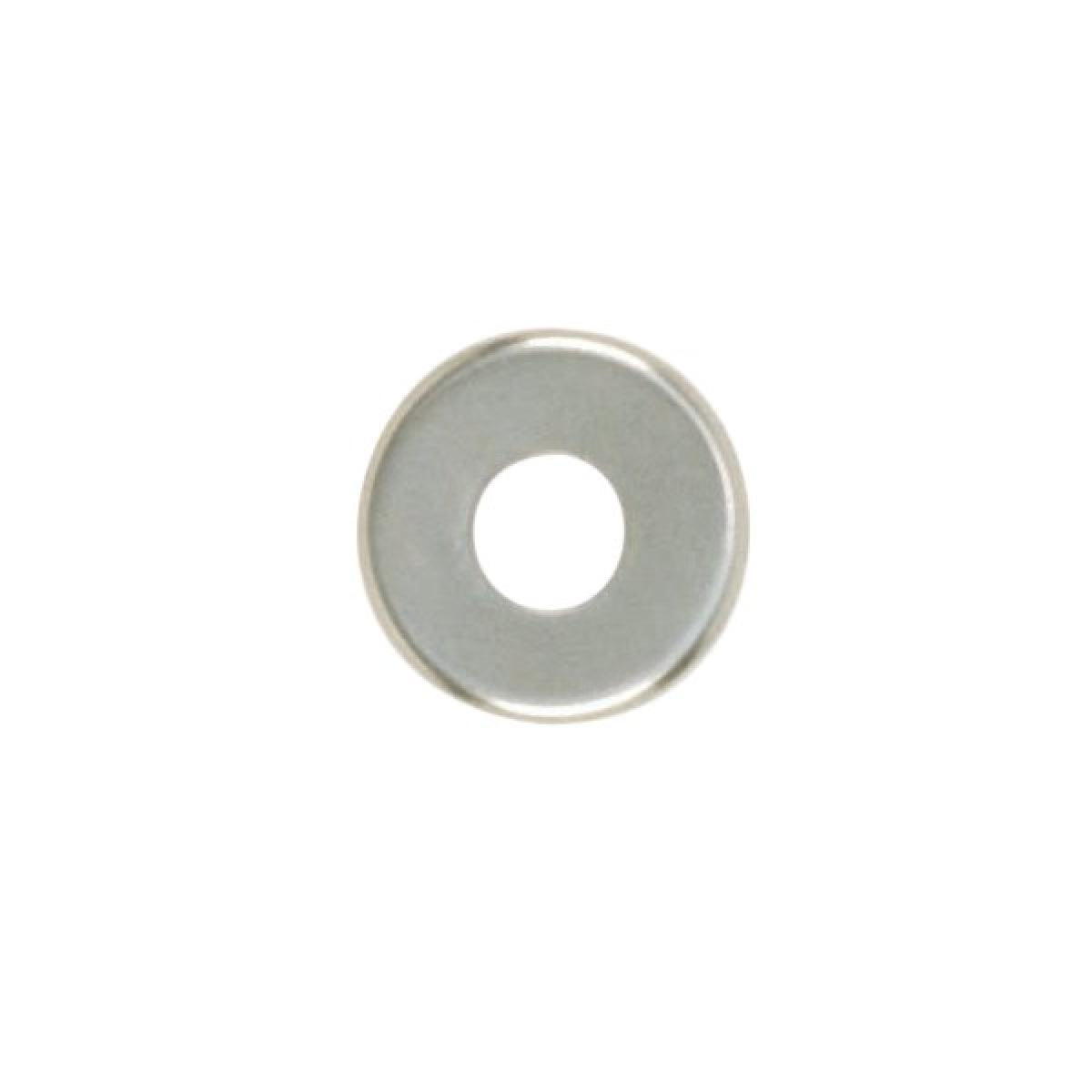 Satco 90-1095 Steel Check Ring Curled Edge 1/8 IP Slip Nickel Plated Finish 1-1/4"