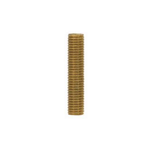 Satco 90-1186 1/8 IP Solid Brass Unfinished 1-1/8" Length 3/8" Wide