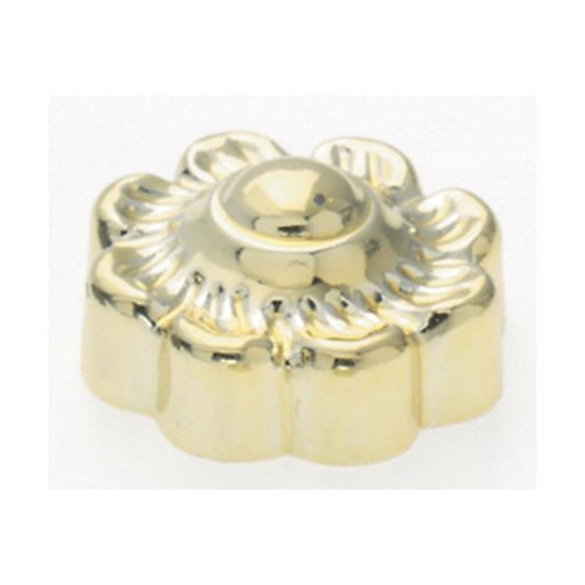 Satco 90-159 Plastic Lock-Up Cap 1/8 IP 1" Diameter Brass Finish