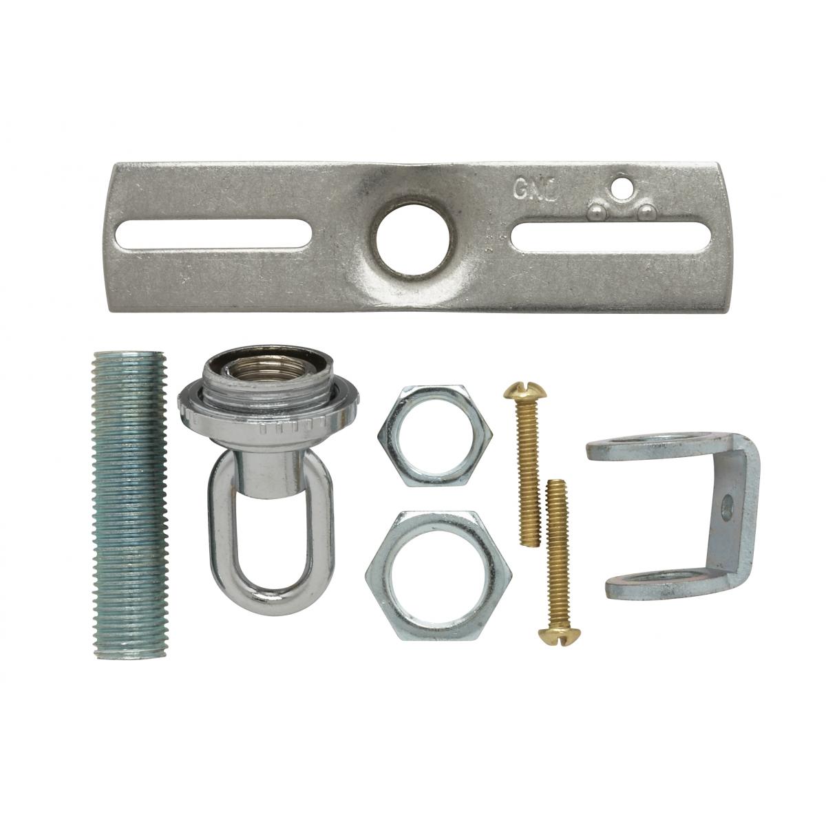 Satco 90-1694 Screw Collar Loop Parts Bag Chrome Finish