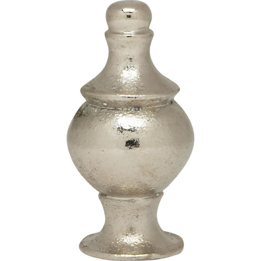 Satco 90-1716 Modern Finial 1-1/2" Height 1/4-27 Polished Chrome Finish