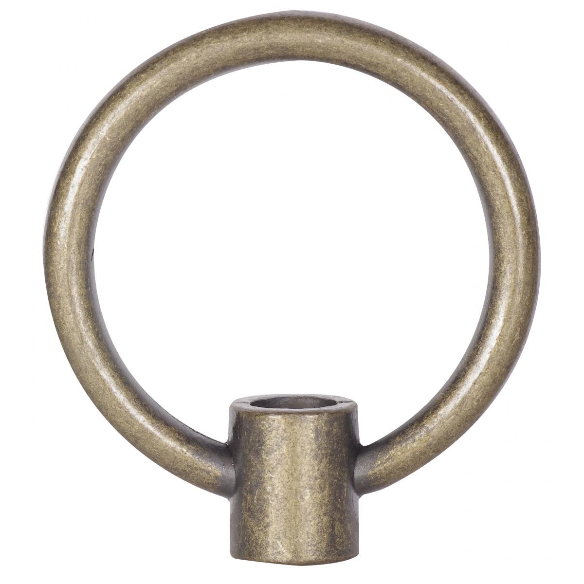 Satco 90-1726 2" Die Cast Fixture Loops 1/8 IP With Wireway 20lbs Max Antique Brass Finish