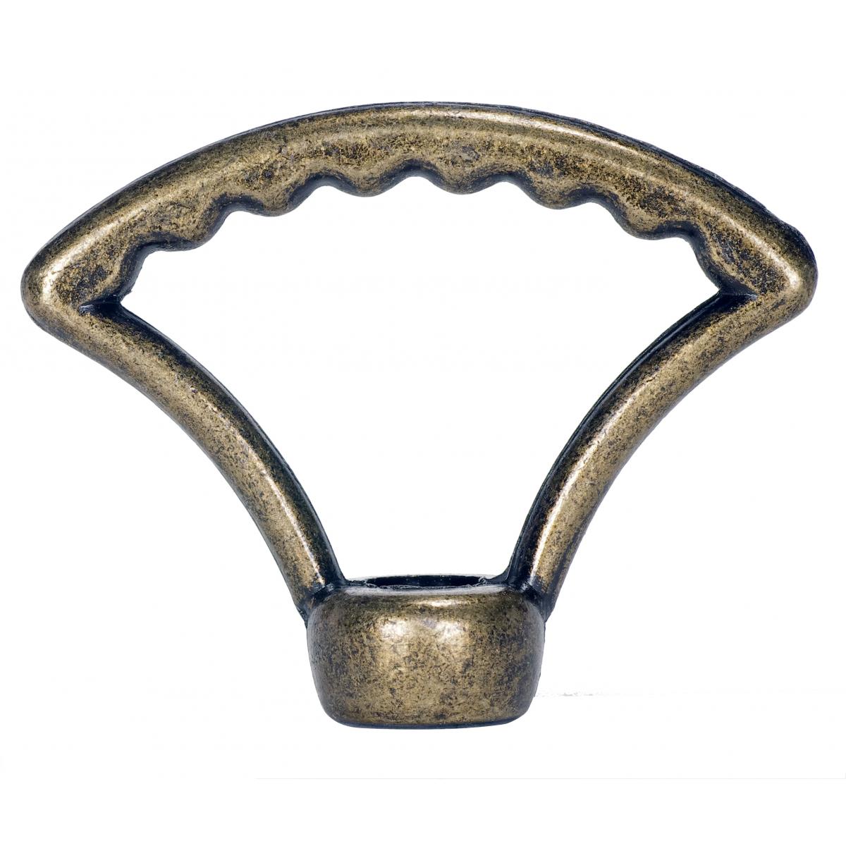 Satco 90-1729 2" Die Cast Fixture Loops 1/8 IP With Wireway Hang Straight Loop 20lbs Max Antique Brass Finish