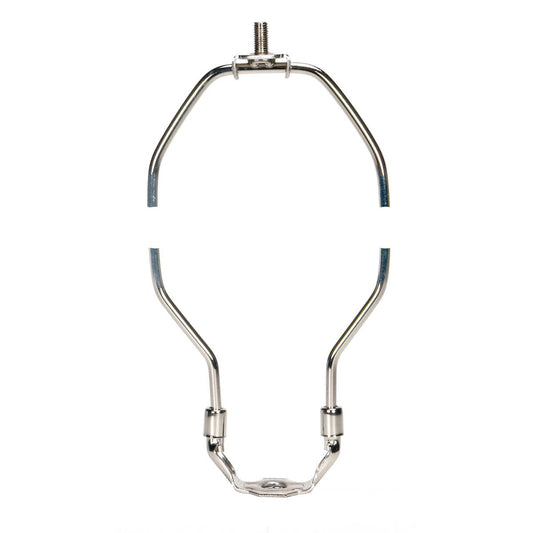 Satco 90-2010 Heavy Duty Harp Polished Nickel Finish 10-1/2" Height 1/8 IP Saddle 1/4-27 Thread 125 Carton