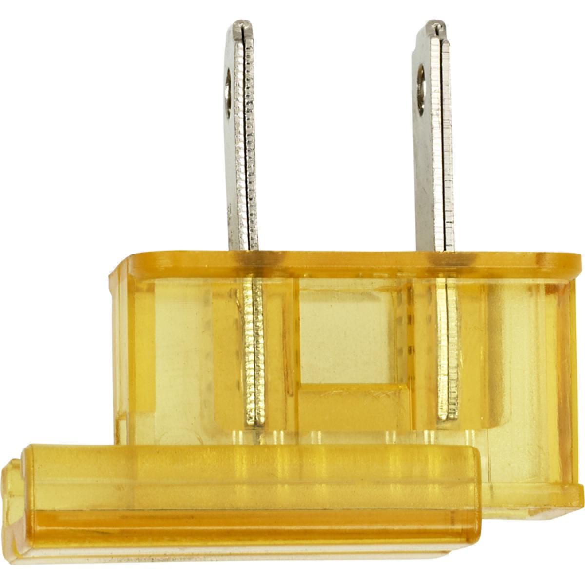 Satco 90-2040 Slide Plug Polarized 18/2-SPT-2 8A-125V Gold Finish