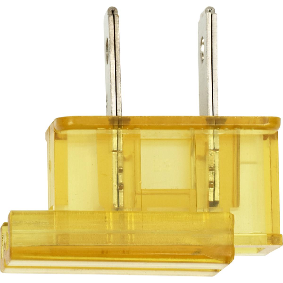 Satco 90-2041 Slide Plug Polarized 18/2-SPT-1 8A-125V Gold Finish