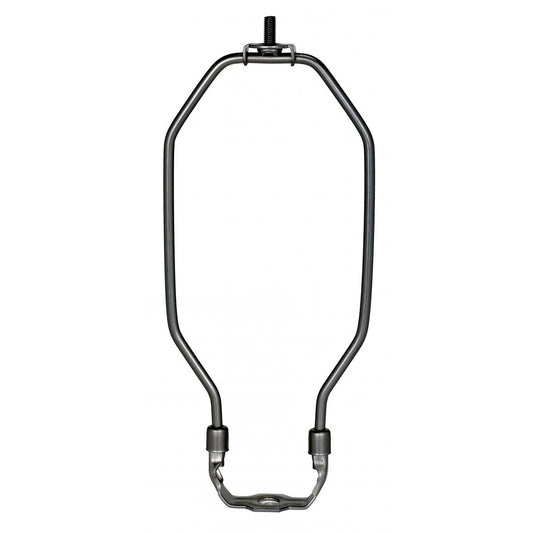Satco 90-2079 Heavy Duty Harp Dark Antique Brass Finish 8-1/2" Height 1/8 IP Saddle 1/4-27 Thread 125 Carton