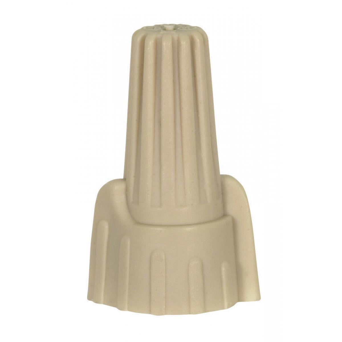 Satco 90-2238 Wing Nut Wire Connector With Spring Inserts For 105C Supply Wire 600V Tan Finish 9 #18 Max