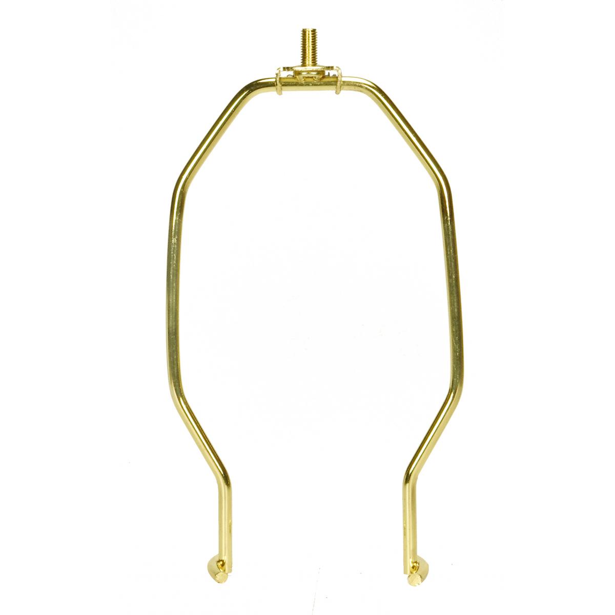 Satco 90-2248 Heavy Duty Harp Polished Brass Finish 7" Height 1/4-27 Thread