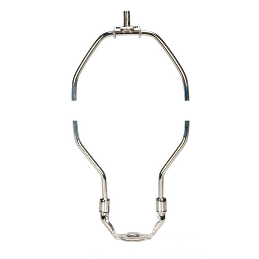 Satco 90-2258 Heavy Duty Harp Polished Nickel Finish 13-1/2" Height 1/8 IP Saddle 1/4-27 Thread 125 Carton