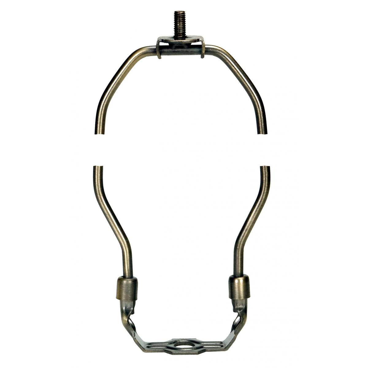 Satco 90-2269 Heavy Duty Harp Antique Brass Finish 11" Height 1/8 IP Saddle 1/4-27 Thread 125 Carton