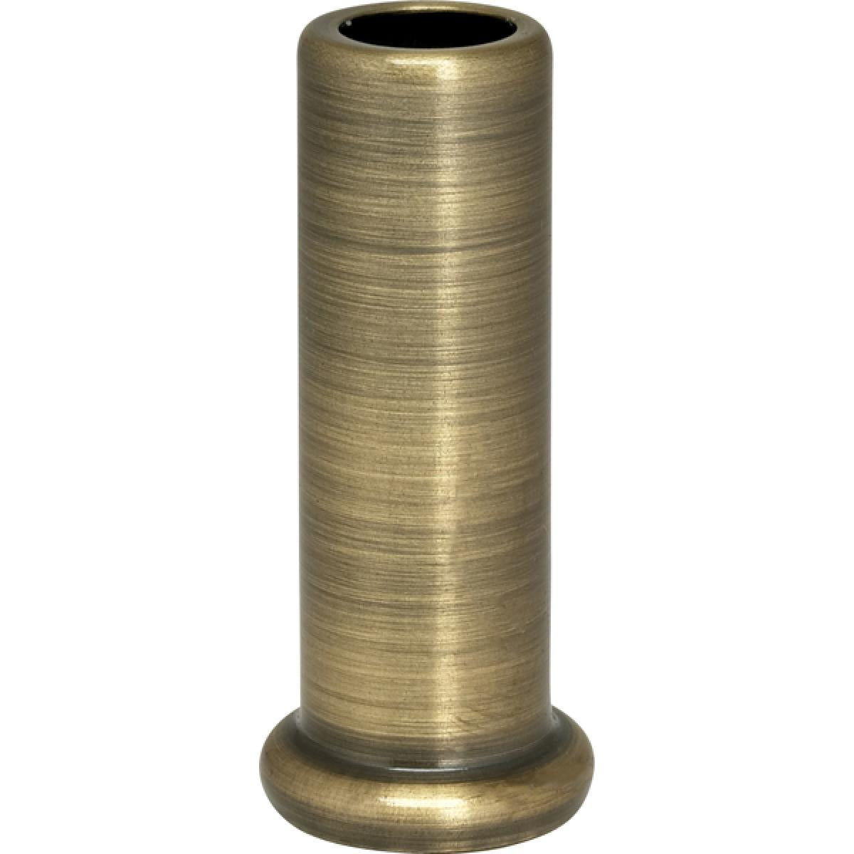 Satco 90-2274 Flanged Steel Neck 2" Height 7/8" Bottom Antique Brass Finish