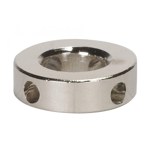 Satco 90-2533 Shade Rings 10 Gauge 3/4" Diameter 3 Hole Nickel Plated