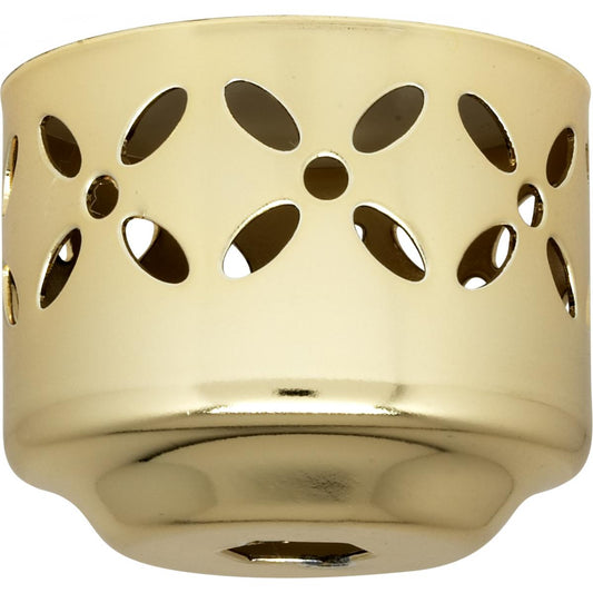 Satco 90-656 1-5/8" Perforated Fitter Vacuum Brass Finish