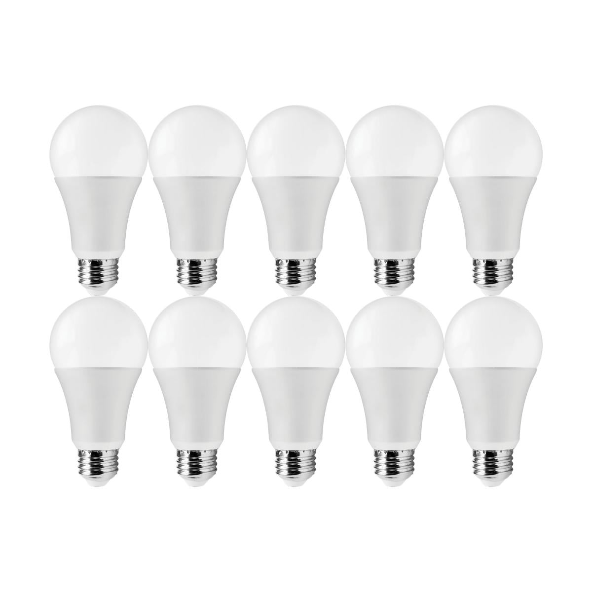 Satco S11418 14 Watt A19 LED 3000K 100 Watt Replacement Medium base 220 deg. Beam Angle 10-Pack