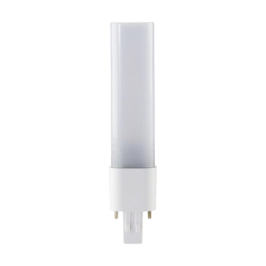 Satco S11550 5.5 Watt LED PL 2-PIN Dual Mode 2700K GX23 base Type A/B Ballast Dependent or Ballast Bypass 120-277 Volt