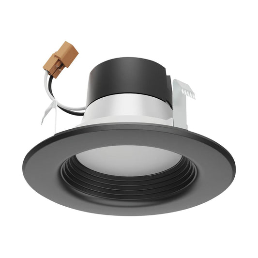 Replacement for Satco S11832 7 Watt LED Downlight Retrofit 4 Inch CCT Selectable 120 volts Dimmable Black Finish - NOW S11832R1