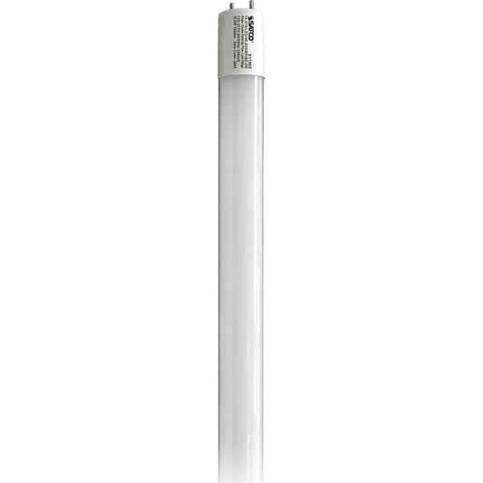 Satco S11960 10.5 Watt T8 LED 4Ft 3000K Medium Bi Pin base Type B Ballast Bypass Single or Double Ended Wiring
