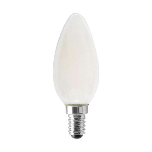 Satco S12117 4.5 Watt B11 LED Frosted 350 Lumens 3000K European base 120 Volt
