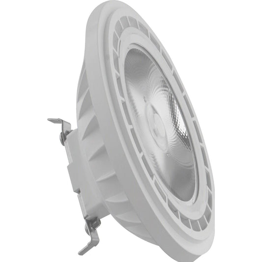 Satco S12246 12 Watt AR111 COB LED 850 Lumens G53 Base 80 CRI 3000K 12 Volt 12 Degree Spotlight Bulb