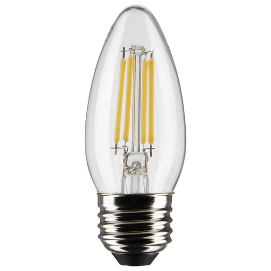 Satco S21291 5.5 Watt B11 LED; Clear; Medium base; 90 CRI; 4000K; 120 Volt