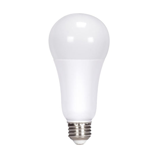 Satco S21326 16.5 Watt A19 LED 90CRI 2700K Medium base 220 deg. Beam Angle 120 Volt 1600 Lumens CEC 2-pack