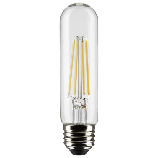 Satco S21351 8 Watt T10 LED; Clear; Medium base; 90 CRI; 3000K; 120 Volt