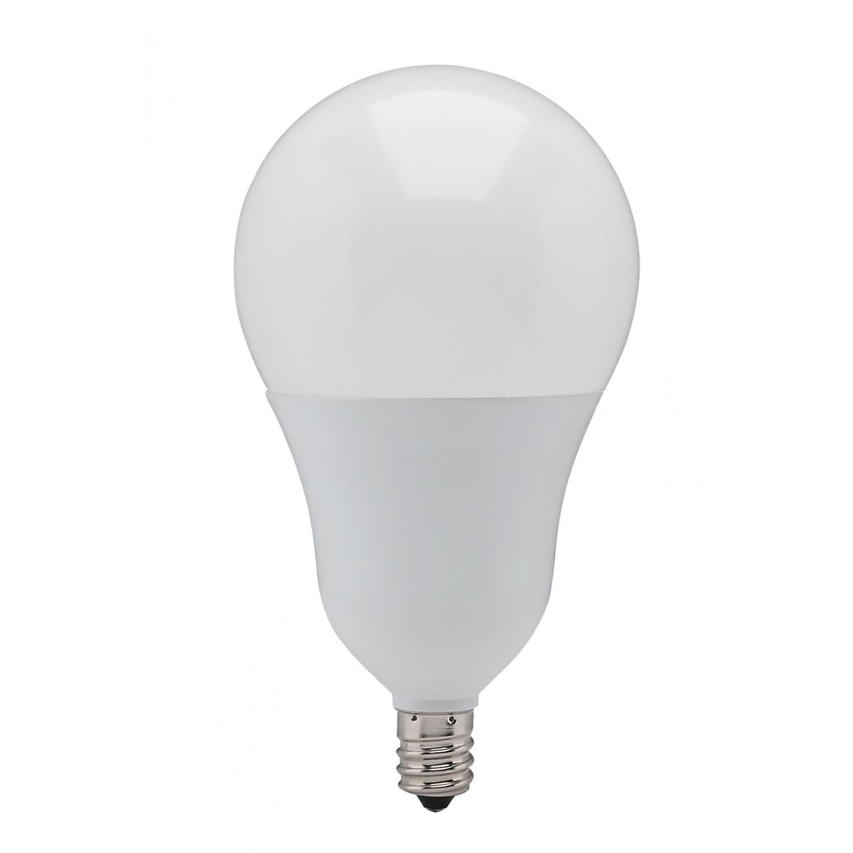 Satco S21807 9.8 Watt A19 LED 5000K Candelabra base 220 deg. Beam Angle 120 Volt