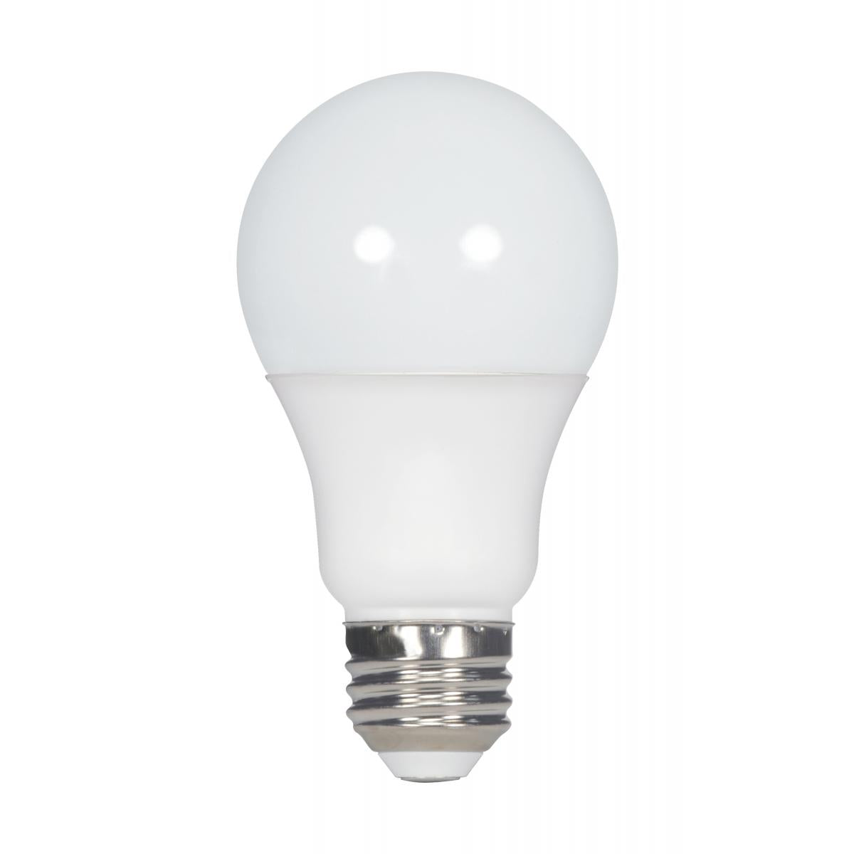 Satco S28593 5.5 Watt A19 LED Frosted 4000K Medium base 120 Volt 4-pack