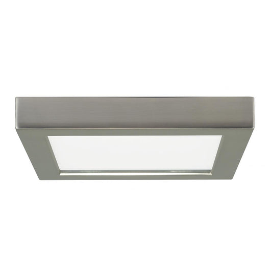 Replacement for Satco S29333 13.5 watt 7" Flush Mount LED Fixture 2700K Square Shape Brushed Nickel Finish 120 volts - NOW 62/1717