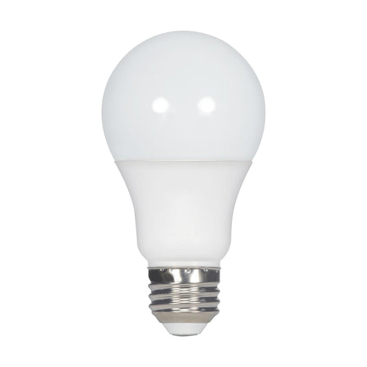 Satco S29593 9.5 Watt A19 LED Frosted 2700K Medium base 220 deg. Beam Angle 120 Volt Non-Dimmable