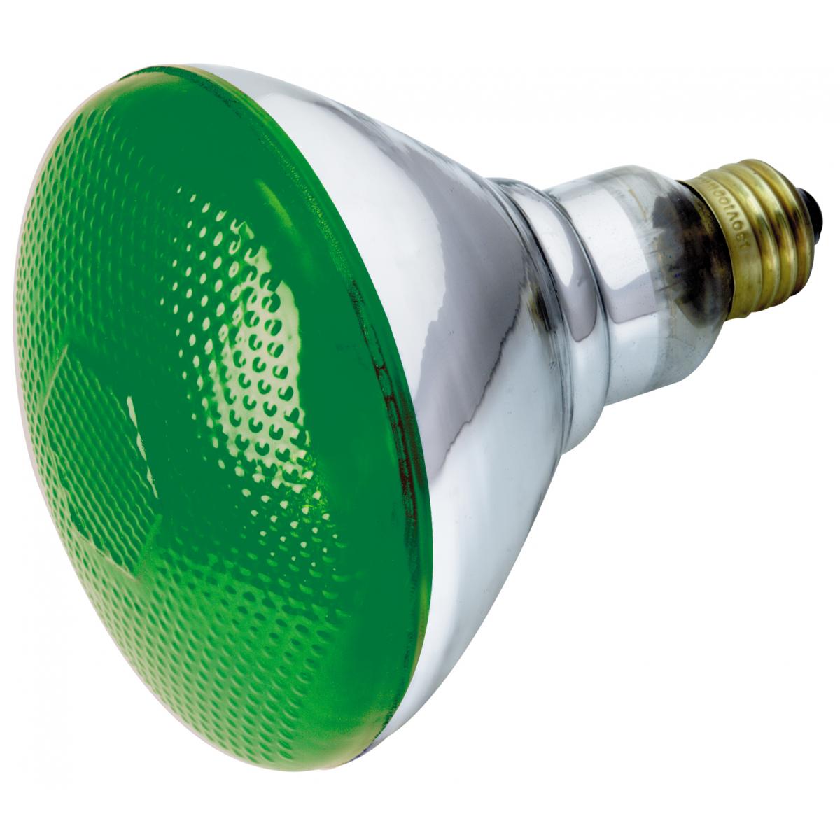 Satco S5005 100W 230V BR38 Green E26 Base Incandescent