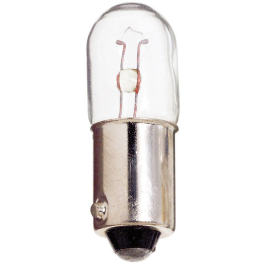 Satco S6912 47 0.95 Watt miniature T3 1/4 3000 Average rated hours Miniature Bayonet base 6.3 Volt