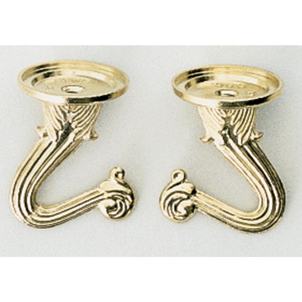 Satco S70-451 Double Hook Set Antique Brass Finish