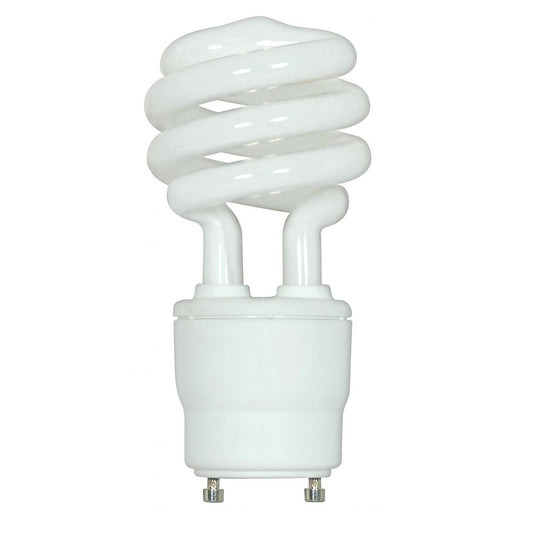 Satco S8209 18T2/GU24/4100K/120V 18 Watt Mini Spiral Compact Fluorescent 4100K 82 CRI GU24 base 120 Volt