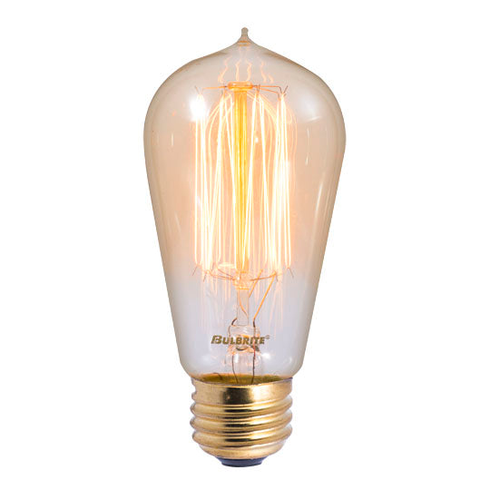 Bulbrite 136019 NOS60-1910 60W ST-18 120V 1910 E26 Medium Base Squirrel Cage Nostalgic Edison-Style